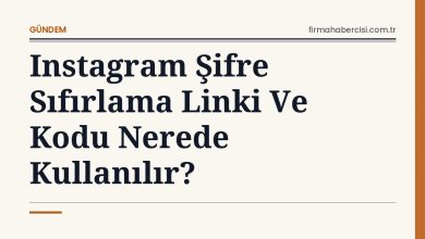 Instagram Şifre Sıfırlama Linki Ve Kodu Nerede Kullanılır?